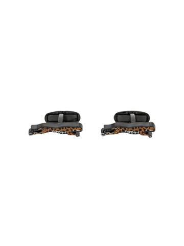 Paul Smith Cheetah Cufflinks - Brown