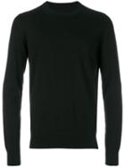 Maison Margiela - Elbow Patch Jumper - Men - Cotton/wool/calf Suede - M, Black, Cotton/wool/calf Suede