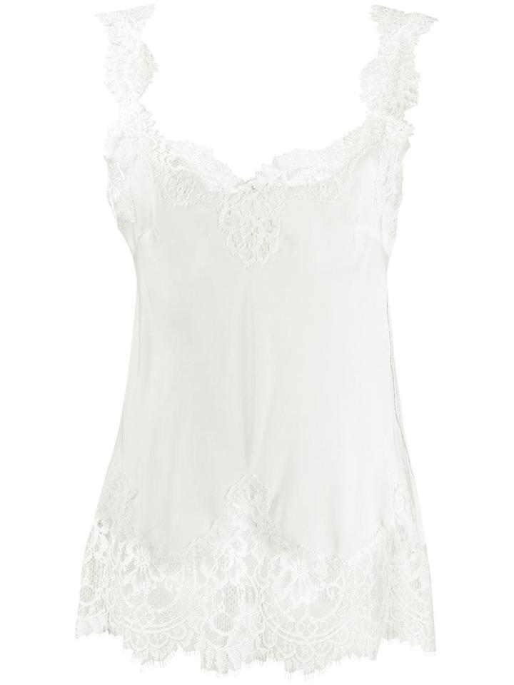 Gold Hawk Lace Tank Top - Neutrals