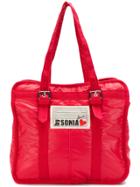 Sonia By Sonia Rykiel Logo Patch Shoulder Bag - Red