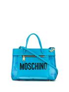 Moschino Small Logo Tote Bag - Blue