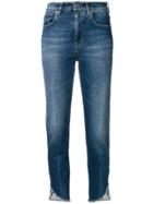 Pinko Frayed Hem Jeans - Blue