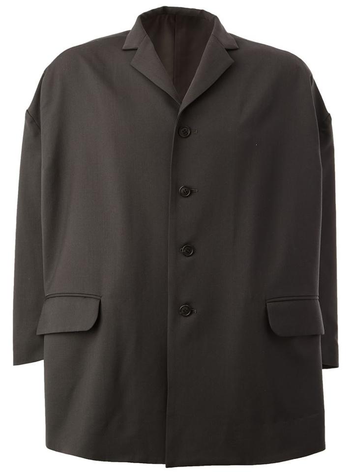 Christopher Nemeth Single Breasted Jacket, Men's, Size: Medium, Green, Polyester/cupro/wool