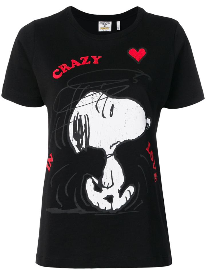 Essentiel Antwerp Snoopy T-shirt - Black