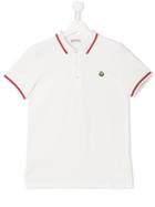 Moncler Kids - Classic Polo Shirt - Kids - Cotton - 14 Yrs, White