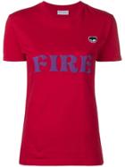Chiara Ferragni Fire Print T-shirt - Red