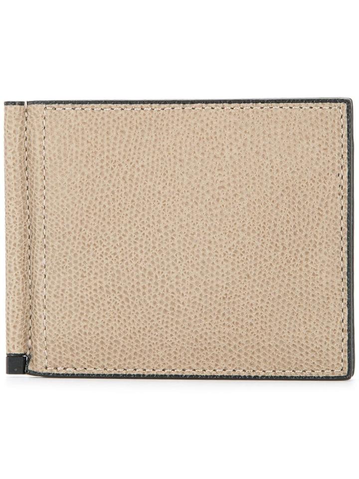 Valextra Simple Grip Billfold Wallet - Brown