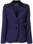 Giorgio Armani Vintage Velvet Collar Fitted Jacket - Pink & Purple
