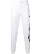 Philipp Plein Side Skulls And Logo Track Pants - White