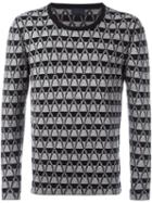 Lanvin Striped Cross Chevron Jumper