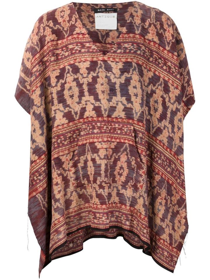 Baja East Woven Poncho