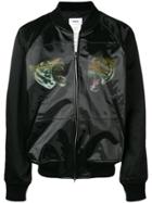 Doublet Tiger Print Bomber Jacket - Black