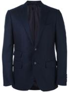 Caruso Flap Pocket Blazer, Men's, Size: 50, Blue, Cashmere/cupro