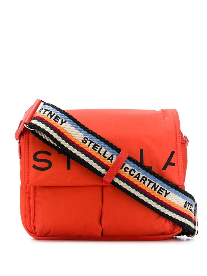 Stella Mccartney Logo-strap Shoulder Bag - Red
