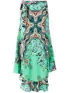 Etro Nature Print Skirt, Women's, Size: 42, Green, Silk