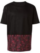 Lanvin Printed Panel T-shirt, Men's, Size: Xl, Black, Cotton/silk