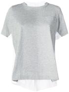 Sacai Double-sided T-shirt - Grey
