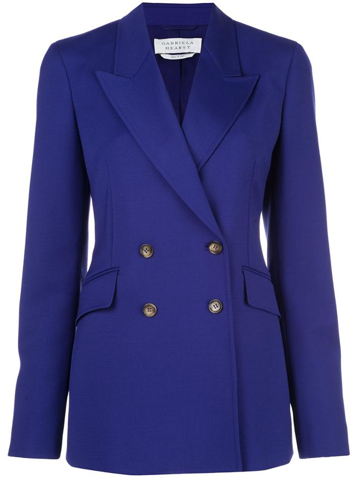 Gabriela Hearst Double-breasted Blazer - Blue