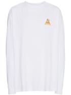 Unravel Project Skull Skate Print Long Sleeve T Shirt - White