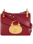 Prada Pattina Lock Shoulder Bag - Red