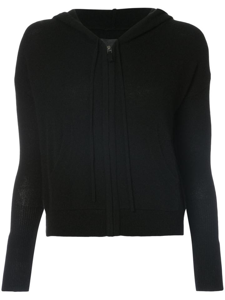 Nili Lotan - Zip Hooded Cardigan - Women - Cashmere - Xs, Black, Cashmere