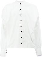Christopher Nemeth - Band Collar Shirt - Men - Cotton - One Size, White, Cotton