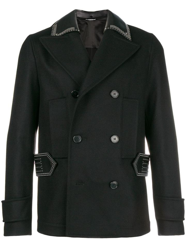 Valentino Studded Peacoat - Black