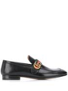 Gucci Logo Plaque Loafers - Black
