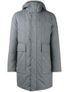 Moncler Padded Hooded Coat - Grey