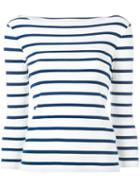 Polo Ralph Lauren - Striped Breton Top - Women - Cotton - L, Women's, White, Cotton
