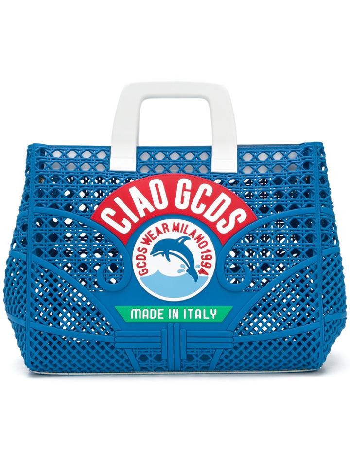 Gcds Ciao Tote Bag - Blue