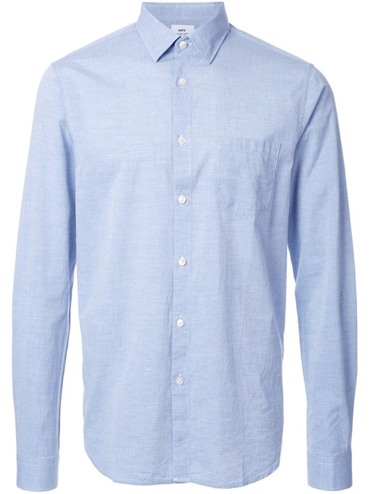 Hope 'roy Pocket' Shirt - Blue