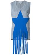 Stella Mccartney 'star Patch' T-shirt, Women's, Size: 44, Blue, Cotton/polyamide/spandex/elastane/modal
