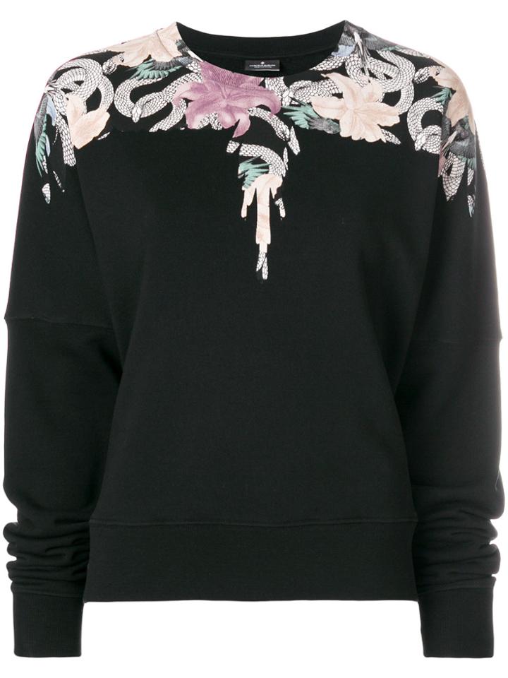 Marcelo Burlon County Of Milan Wings Crew-neck Sweatshirt - Black