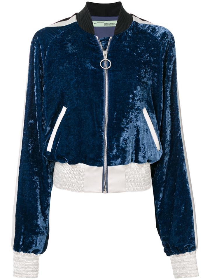 Off-white Bomber Jacket - Blue