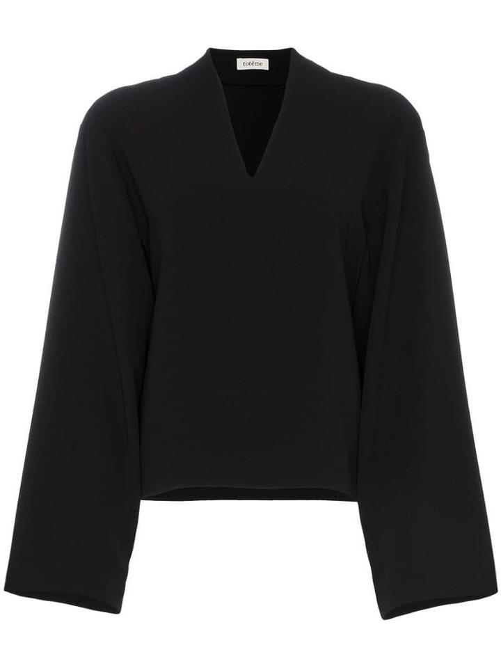 Toteme Gervasi Slash Neck Blouse - Black 200