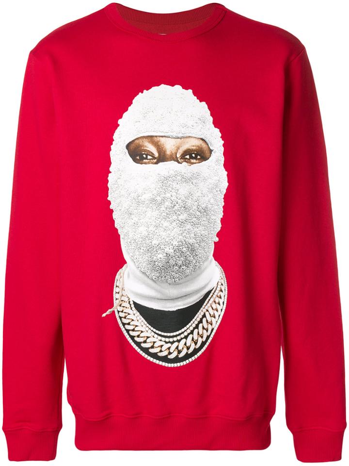 Ih Nom Uh Nit Pearl Balaclava Sweatshirt - Red