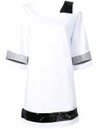 Liu Jo Cut-out Shoulder T-shirt Dress - White