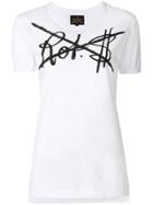 Vivienne Westwood Anglomania Rot $ Print T-shirt - White