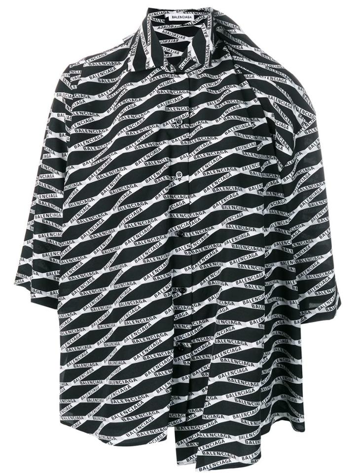 Balenciaga Monogram Double Shirt - Black