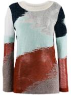 Missoni Abstract Knitted Jumper - Blue