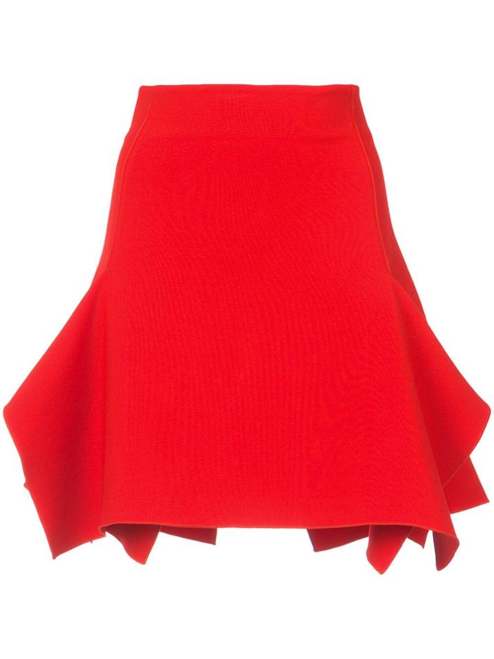 Dion Lee Box Ruffle Draped Mini Skirt - Red