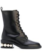 Nicholas Kirkwood Casati Pearl Combat Boots - Black