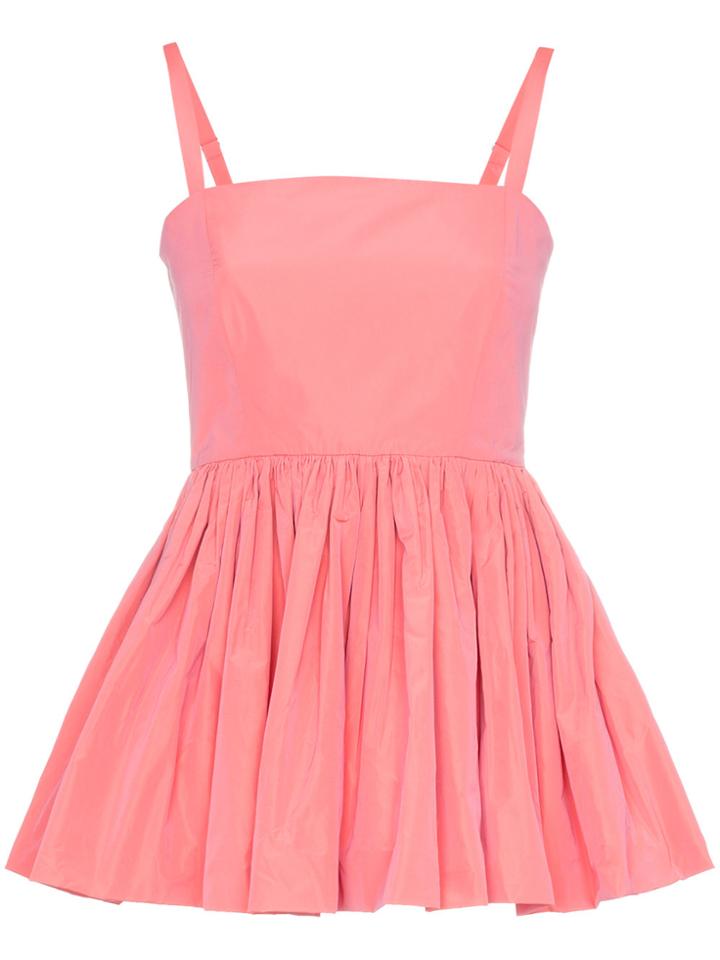 Molly Goddard Imogen Sleeveless Lace Up Peplum - Pink & Purple