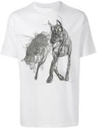 Neil Barrett Painted Wolves T-shirt - White