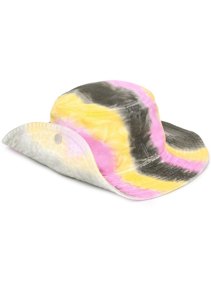 Ganni Washed Denim Hat - Yellow