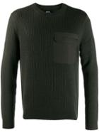 A.p.c. Flap-pocket Knit Sweater - Green