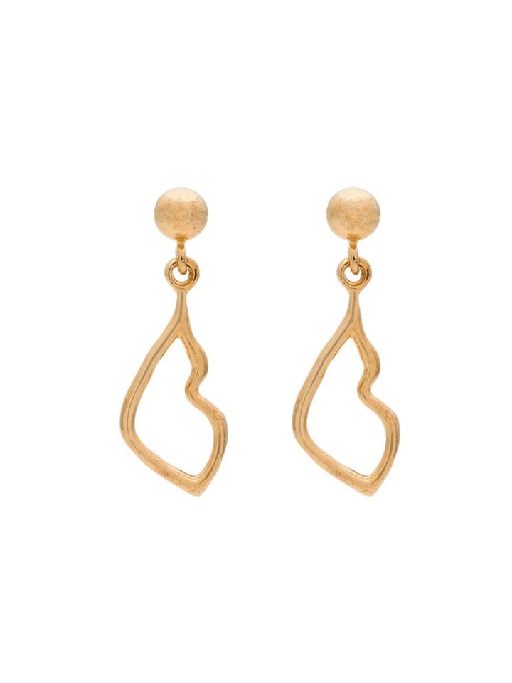 Holly Ryan Gold-plated Kiss Drop Earrings