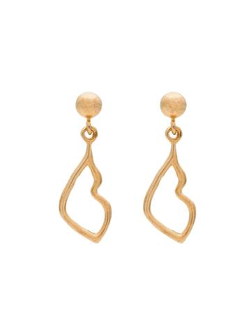 Holly Ryan Gold-plated Kiss Drop Earrings