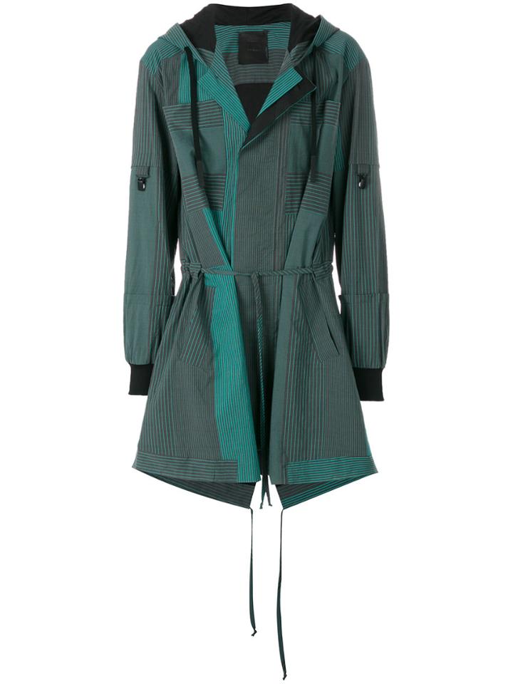 Lost & Found Ria Dunn Hooded Parka Coat - Green
